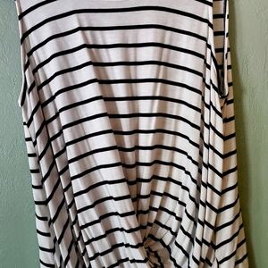 Loft Striped Sleeveless T Shirt